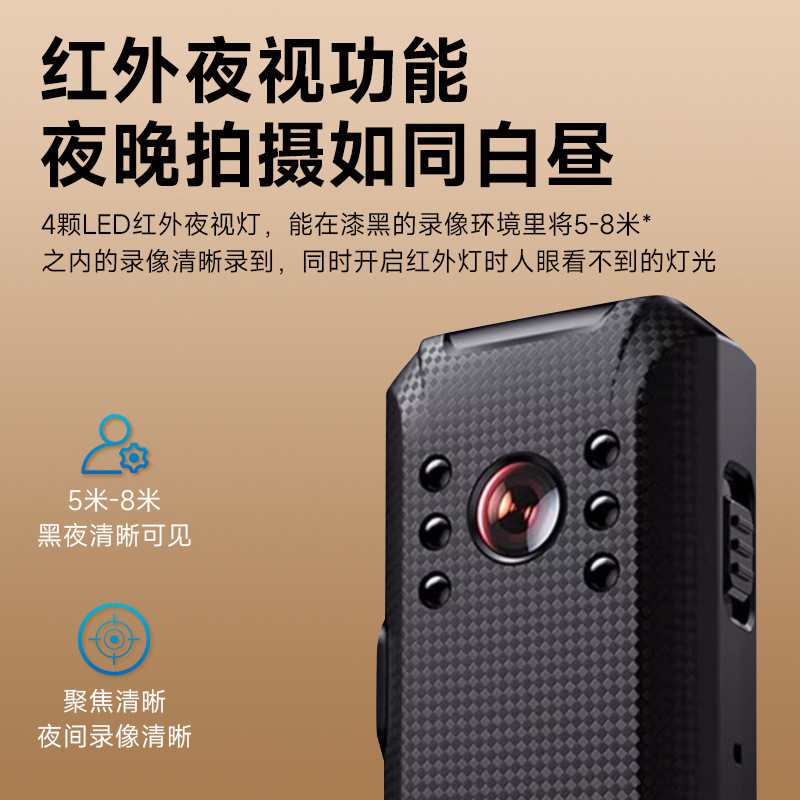HD Video Recorder ถ่ายภาพวิดีโอ Neckline Recorder กล้อง Thumb แบบพกพา Action Camera Video Recorder
