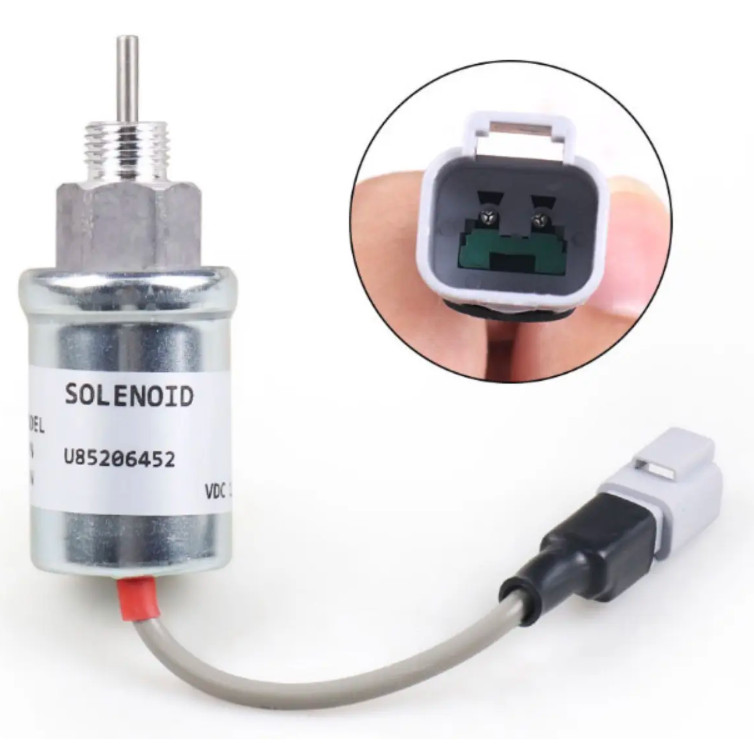 ชิ้นส่วนเครื่องยนต์ดีเซล T401132 Bw2364 U85206452 การใช้หยุดคันเร่ง Solenoid สําหรับ Perkins 403A-15