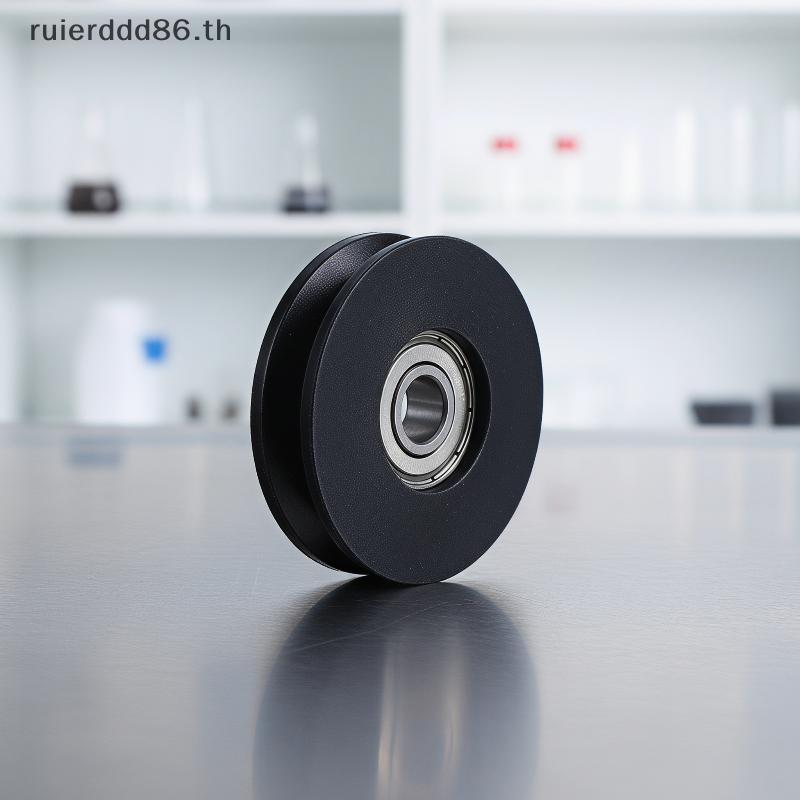 XXHZ 1 ชิ้น U Groove ไนลอน Over Line Pulley Quiet Operation เชือกลวดยกล้อสําหรับตู้เสื้อผ้าประตูบานเ