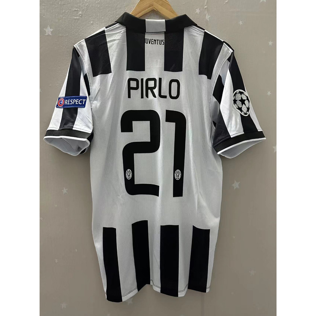 14-15 Juventus Premium Retro Football Jersey Personalized TEVEZ PIRLO