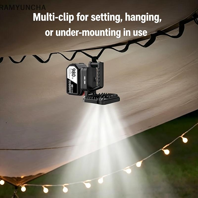 RAM 3/4 นิ้ว 120W ไฟฉาย LED 21V Li-Ion แบตเตอรี่ขับเคลื่อน Dual USB Lighting OTC