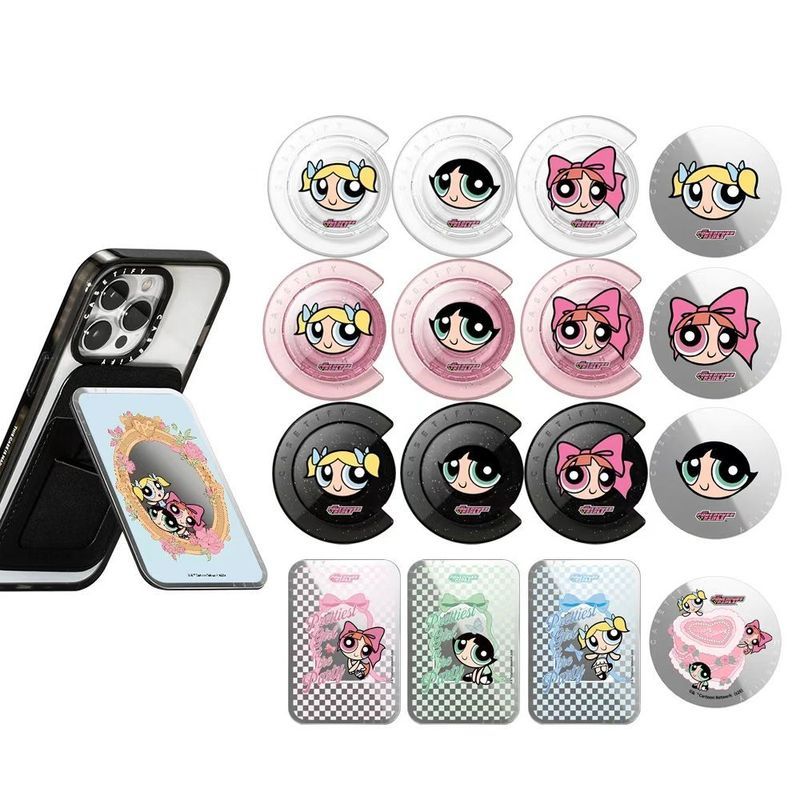 CASETiF Co-Branded Powerpuff Girls Second Bomb เหมาะสําหรับ Apple Magsafe Magnetic Mobile Phone Fold