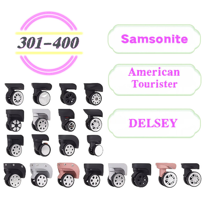 เหมาะสําหรับ Samsonite Samsonite/American Tourist American Tourister/DELSEY กระเป๋าเดินทางล้ออะไหล่ 301-400 รุ่นรถเข็น Universal ล้อซ่อมล้อเงียบ Roller