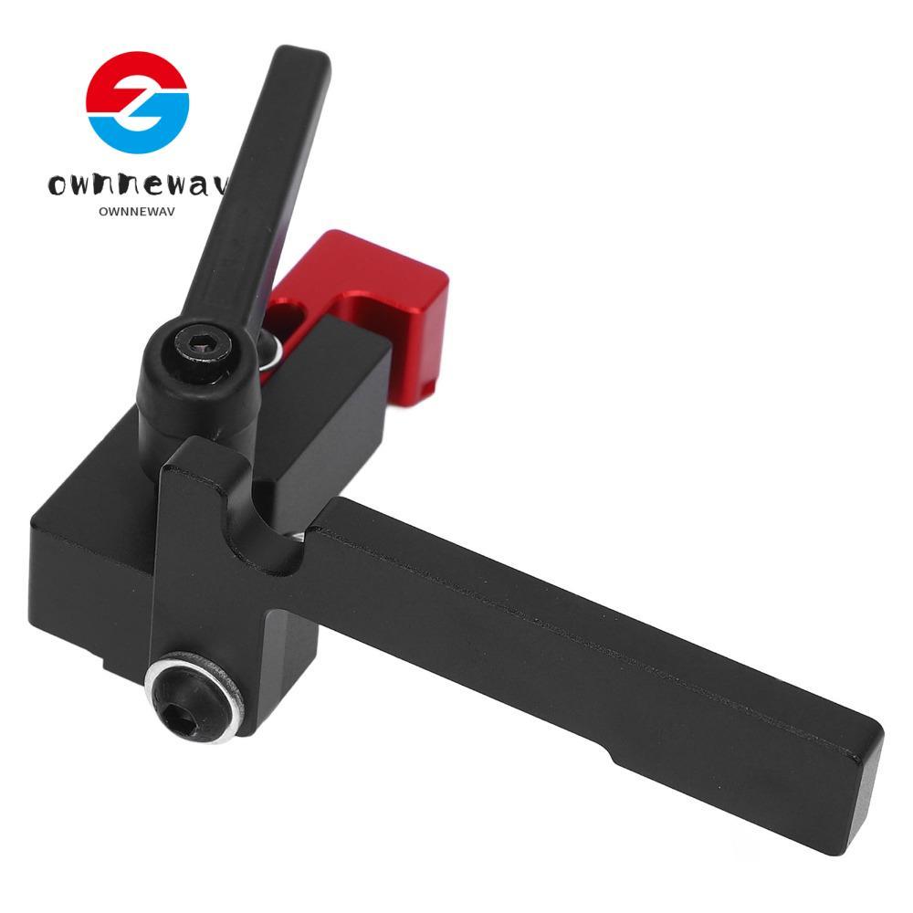 OWNNEPH รางตุ้มปี่, อลูมิเนียมอัลลอยด์ 75 ประเภท T Track Flip Stop, Precision Secure Design Precisio