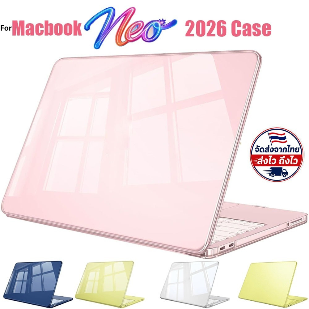 การจัดส่งในวันถัดไป Ultra Thin Matte/Crystal Case สําหรับ Macbook Neo 2026 Pro Air M5 M4 M3 M2 M1 11/12/13/14/15/16 นิ้ว 2010-2015 แล็ปท็อปป้องกันอุปกรณ์เสริม