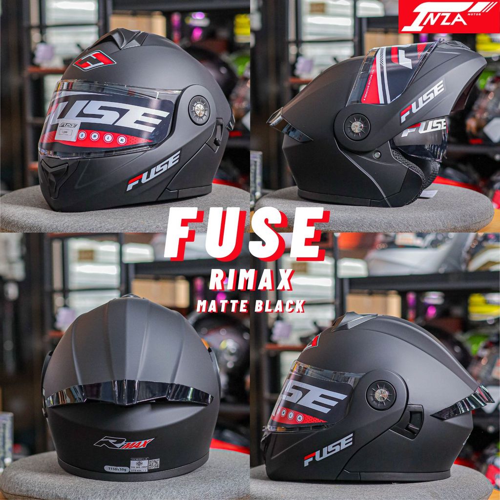 FUSE รุ่น RIMAX หมวกกันน็อคเปิดคาง มีแว่นด้านใน 2 ชั้น ปีใหม่ล่าสุด 2026