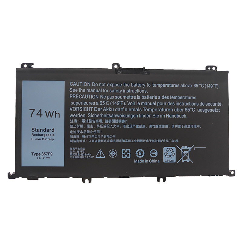 ใช้ได้กับ Dell DELL Insperity 15 7000 7759 P65F P57F 357F9 71JF4 แบตเตอรี่คอมพิวเตอร์