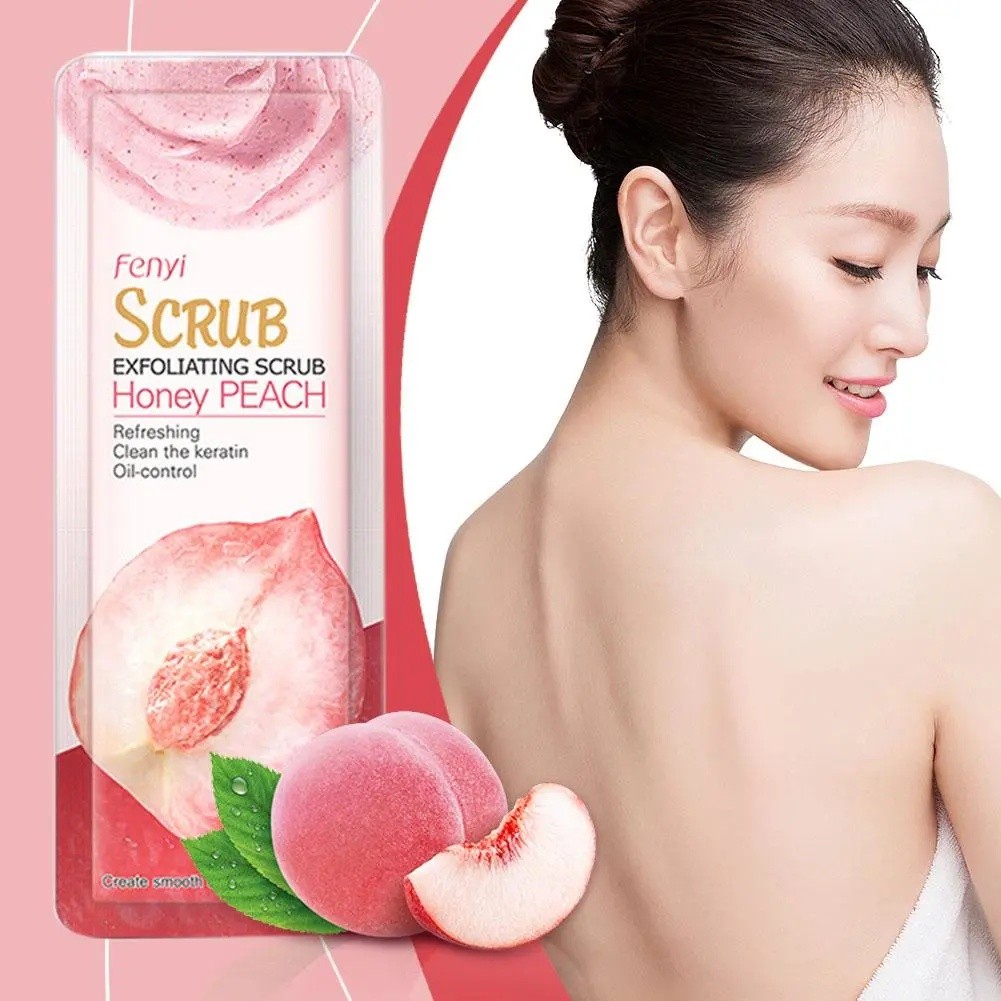 ครีมขัดผิวหน้า Super Feeling Honey Peach Care Care Body Cleansing Skin Scent Deep N7M5 BVF8