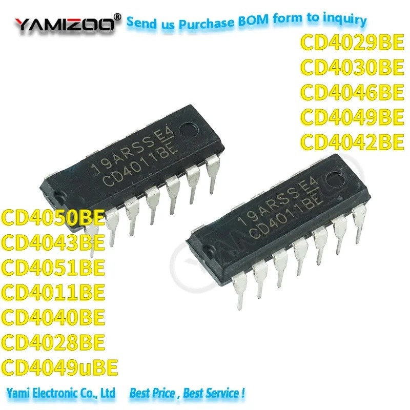 5PCS CD4011BE CD4011 DIP14 DIPCD4011 CD4030 CD4042 CD4043 CD4044 CD4046 CD4047 CD4049 CD4049 CD4049U