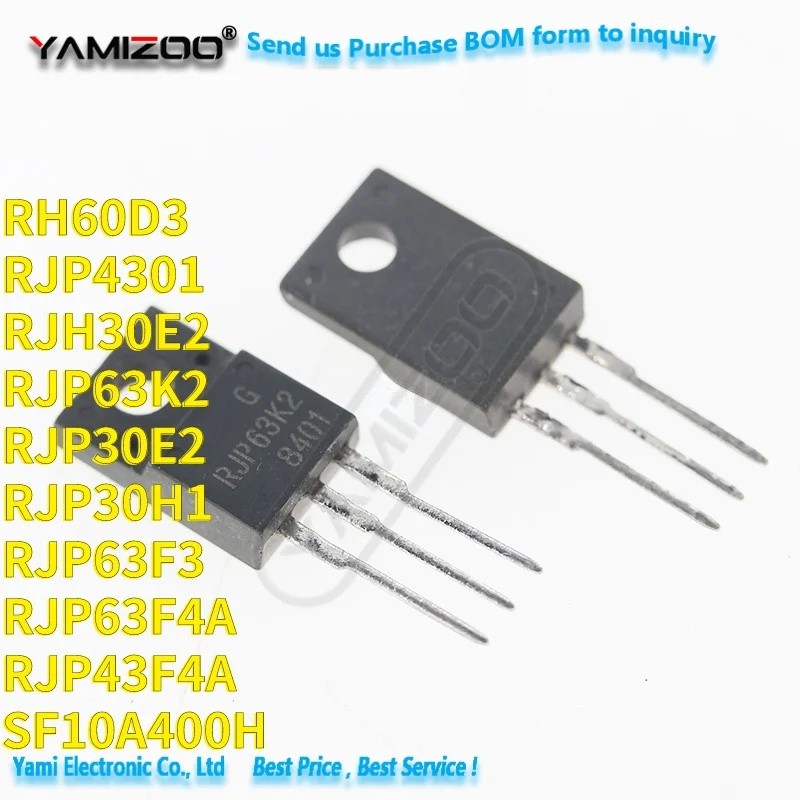 1-5PCS RJP63K2 RJH30E2 RJH60D3 RJP30E2 RJP30H1 RJP4301 RJP43F4A RJP60F3 RJP63F3 RJP63F4A ทรานซิสเตอร