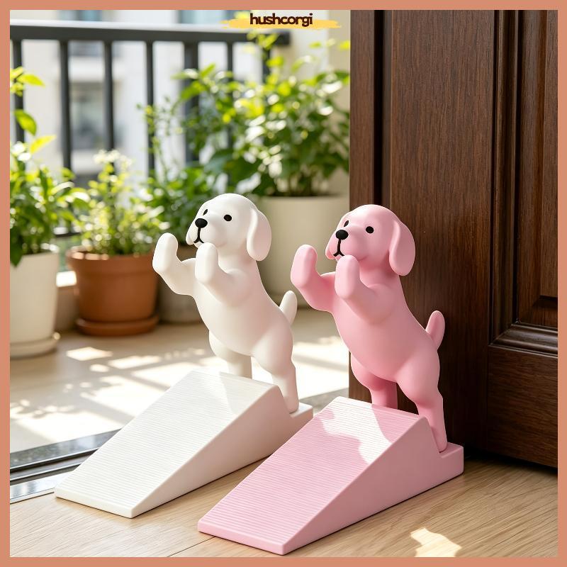 [hushcorgi] 1 ชิ้นน่ารักสุนัขประตู Stopper Thi ทนทาน Anti-collision เงียบ Anti-slip ประตู Wedge สําหรับบ้านทุกวันสต็อกใหม่