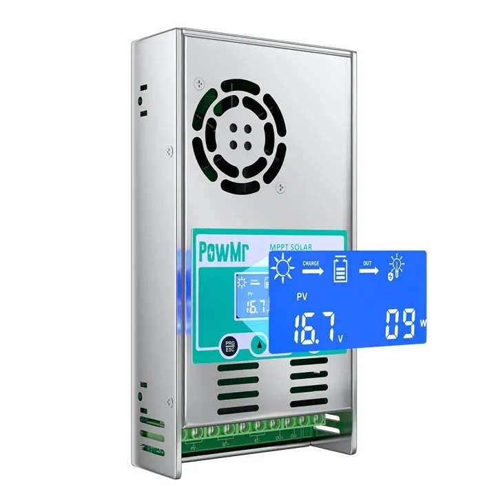 AJ1S ในสต็อกขายร้อน MPPT Solar Charge Controller 60A 12 V/24 V/36 V/48 V Mppt Solar Charge Controlle