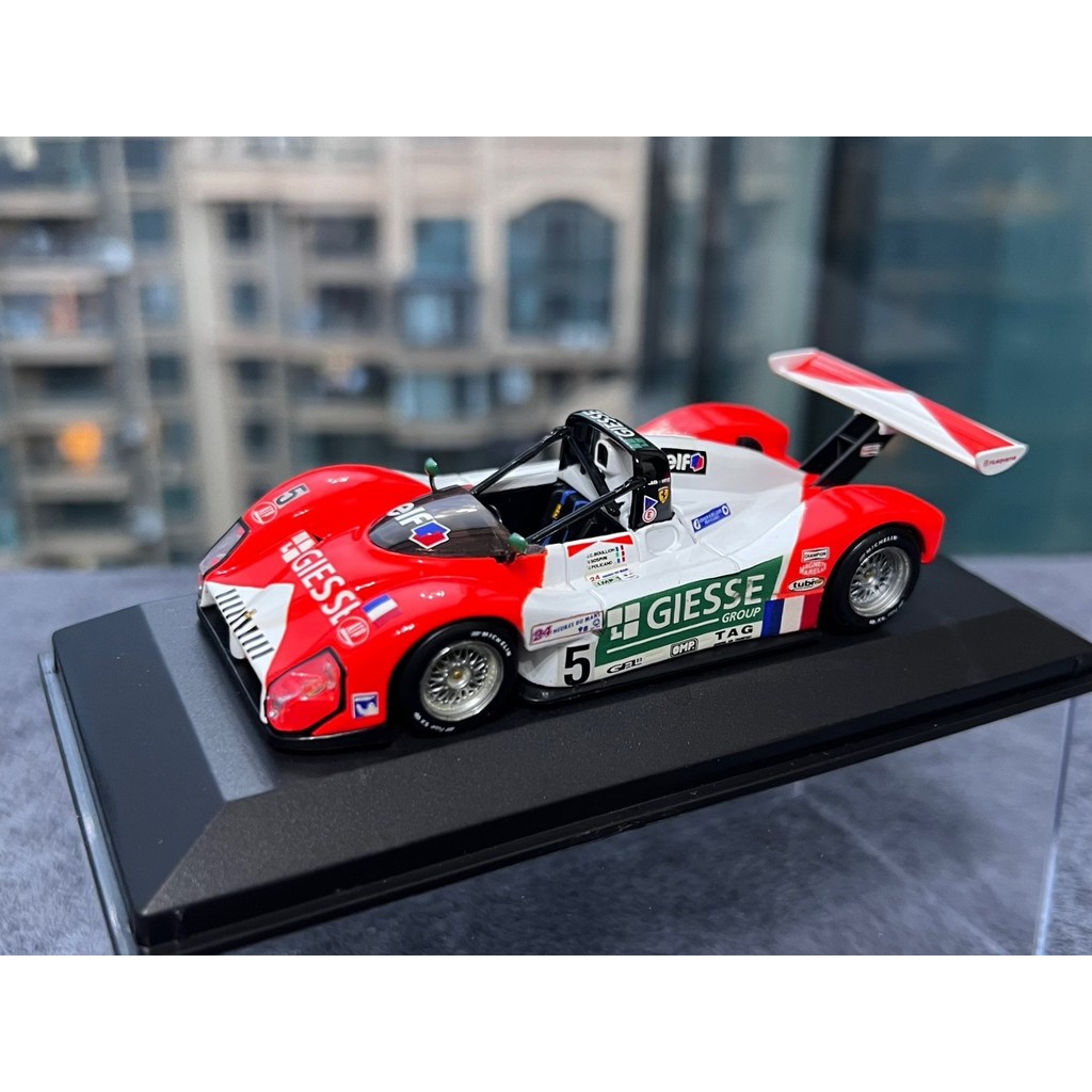 โมเดลรถ Mini Cut 1/43 Ferrari 333sp Le Man Racing Car Giesse Fleet No. ภาพวาด Marlboro 5 คันพร้อมกล่