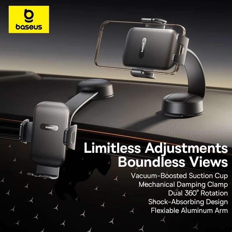 BASEUS สินค้าใหม่Baseus PrimeTrip C03 Air Clamping Car Mount รุ่นถ้วยดูดสําหรับแดชบอร์ด
