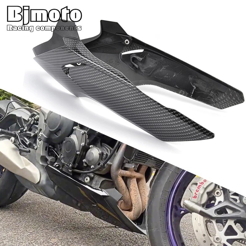 ZLJX รถจักรยานยนต์ bellypan Lower Fairing แชสซีเครื่องยนต์สําหรับ Triumph Street Triple 765R 765RS 7