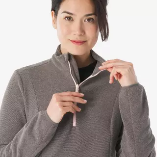 Decathlon Women’S Mountain Hiking Fleece Jacket เสื้อเดินป่าผ้าฟลีซสำหรับผู้หญิง รุ่น Mh100 - White