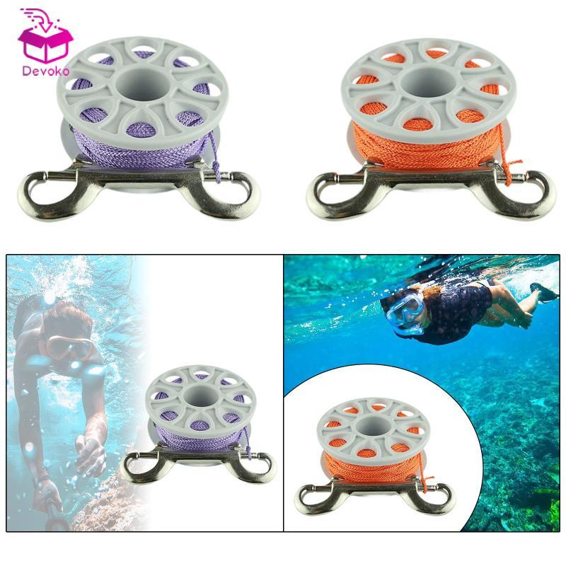 [chiwanji2mf] Finger Spool Scuba Diving Reel, Easy Grip Compact Dive Reel Scuba Spool Finger Reel สํ