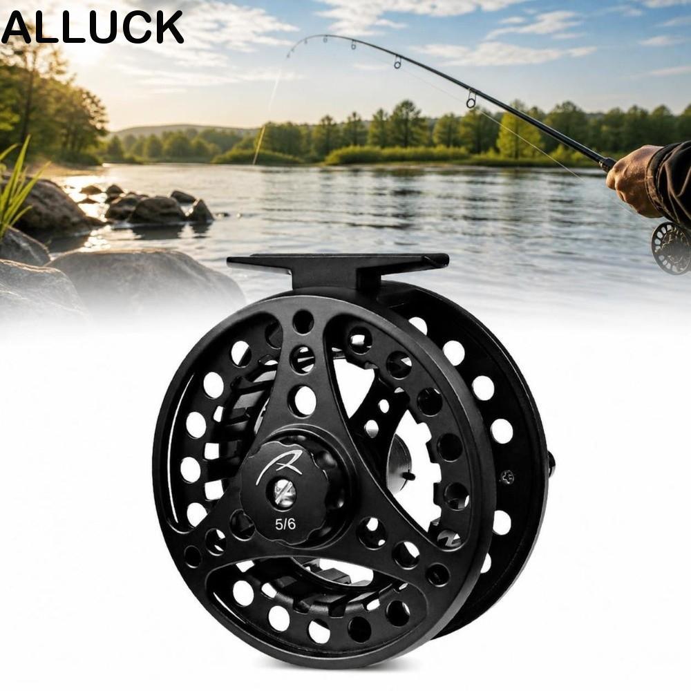 ALLUCK Fly Reel, 2 + 1BB แบริ่ง 85 มม.เส้นผ่านศูนย์กลาง Fly Fishing Reel, ทนทาน 5/6 WT อลูมิเนียมตกป