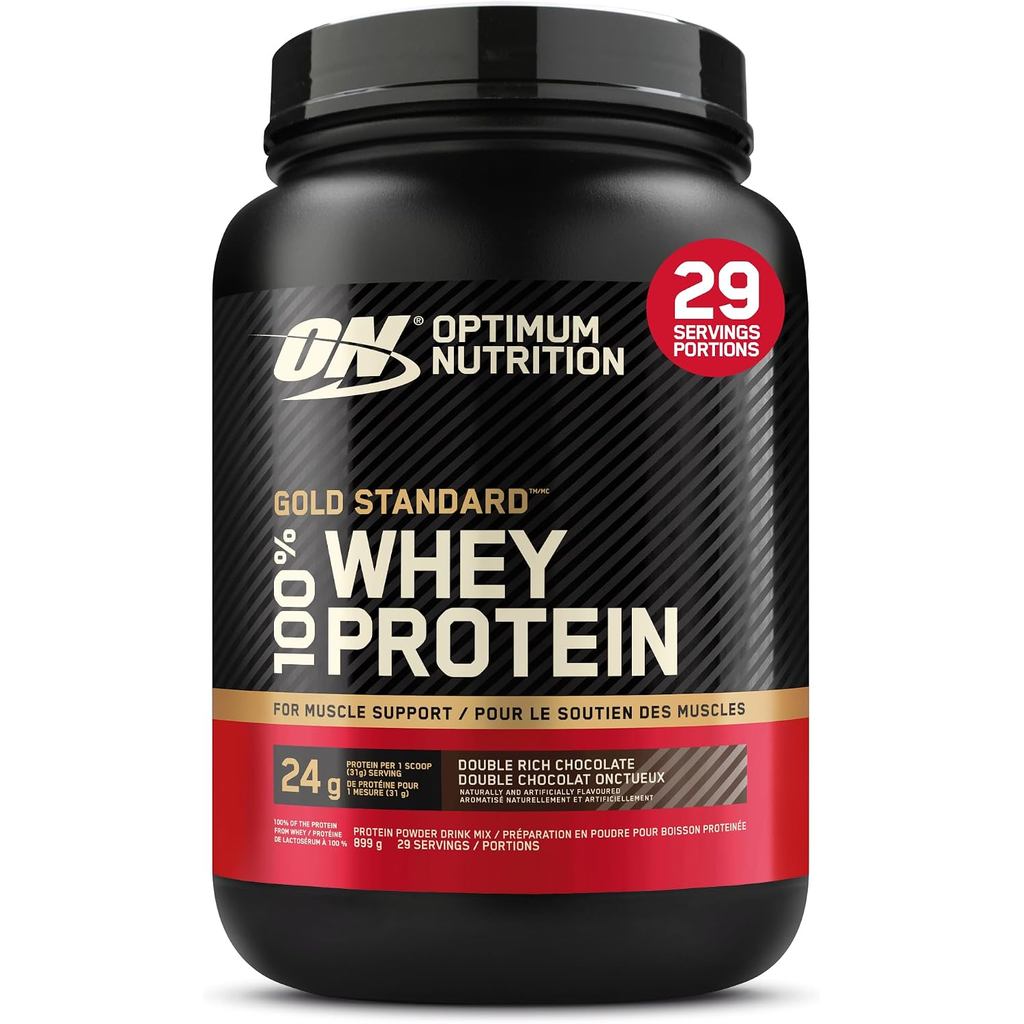Optimum Nutrition Gold Standard 100% Whey Protein Powder, Double Rich Chocolate 1.98 Pound (Packagin