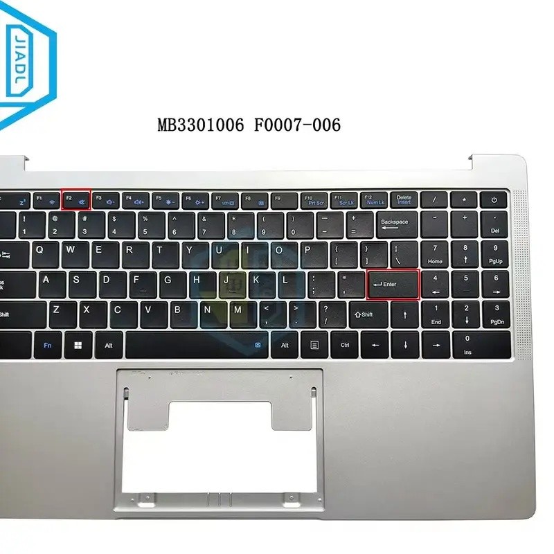 US แป้นพิมพ์ภาษาอังกฤษเงิน C-shell สําหรับ Hasee KINGBOOK X5-2020A3 X55A1 X57A1 X57S1 X55S1 HASEE KI