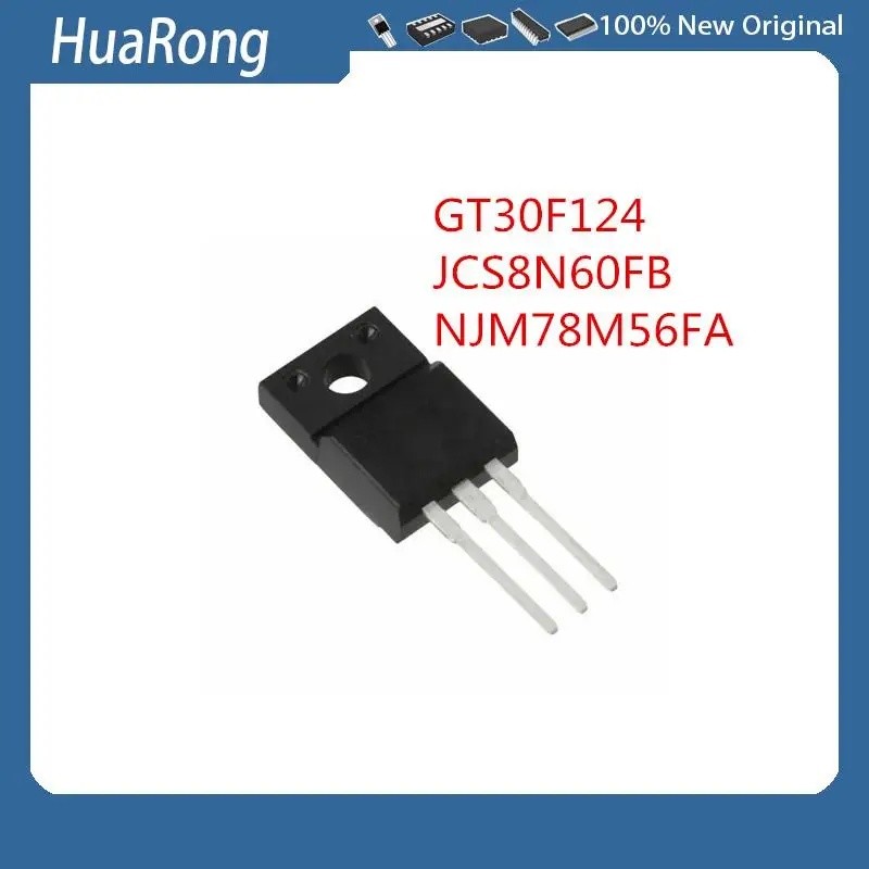 20 ชิ้น/แบทช์ GT30F124 30F124 JCS8N60FB 8N60 JCS8N60 NJM78M56FA JRC78M56A 78M56A TO-220F