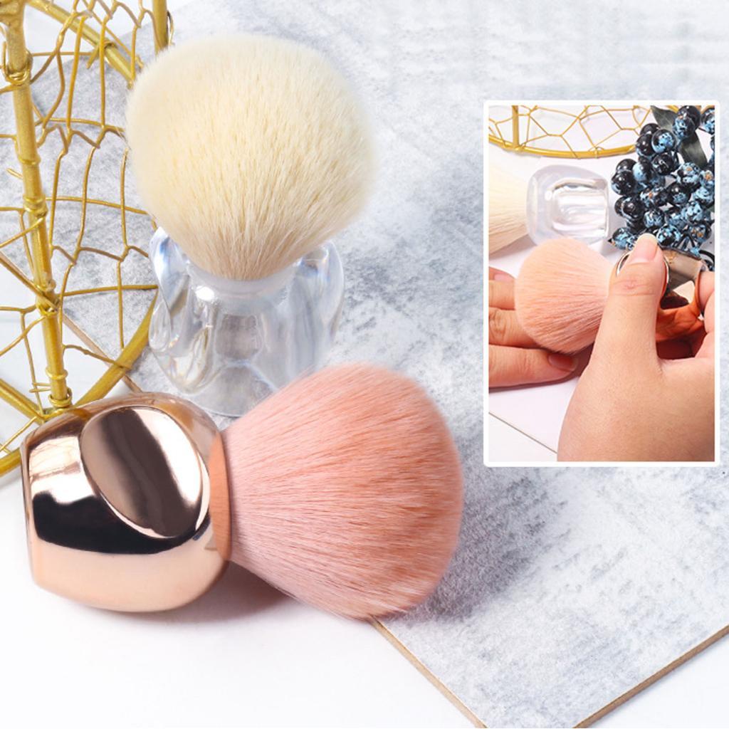 Justgogo Nail Dust Cleaner Brush แบบพกพา Ergonomic สําหรับ Home Salon Artist