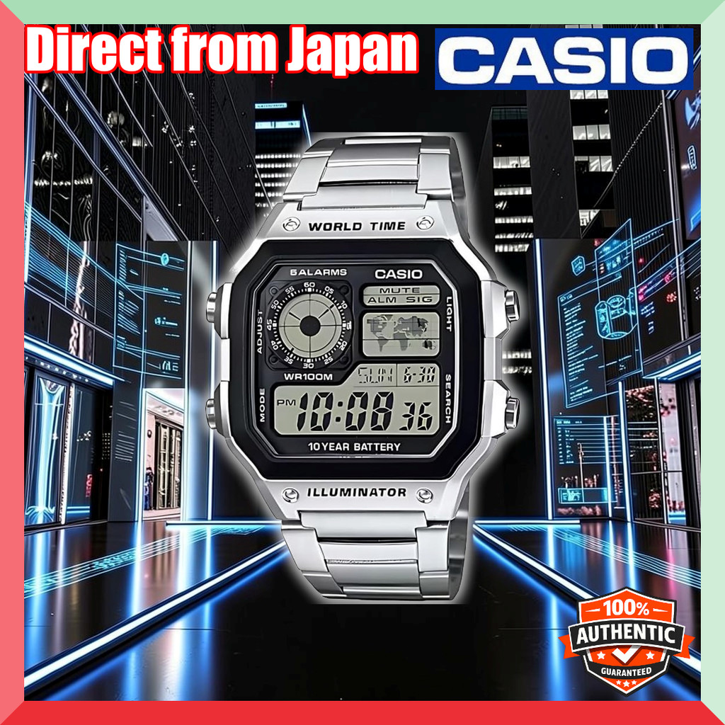 [CASIO STANDARD] CASIO STANDARD Watch AE-1200WHD-1A [Gray Import Model] AE-1200WHD-1A Men's [Paralle