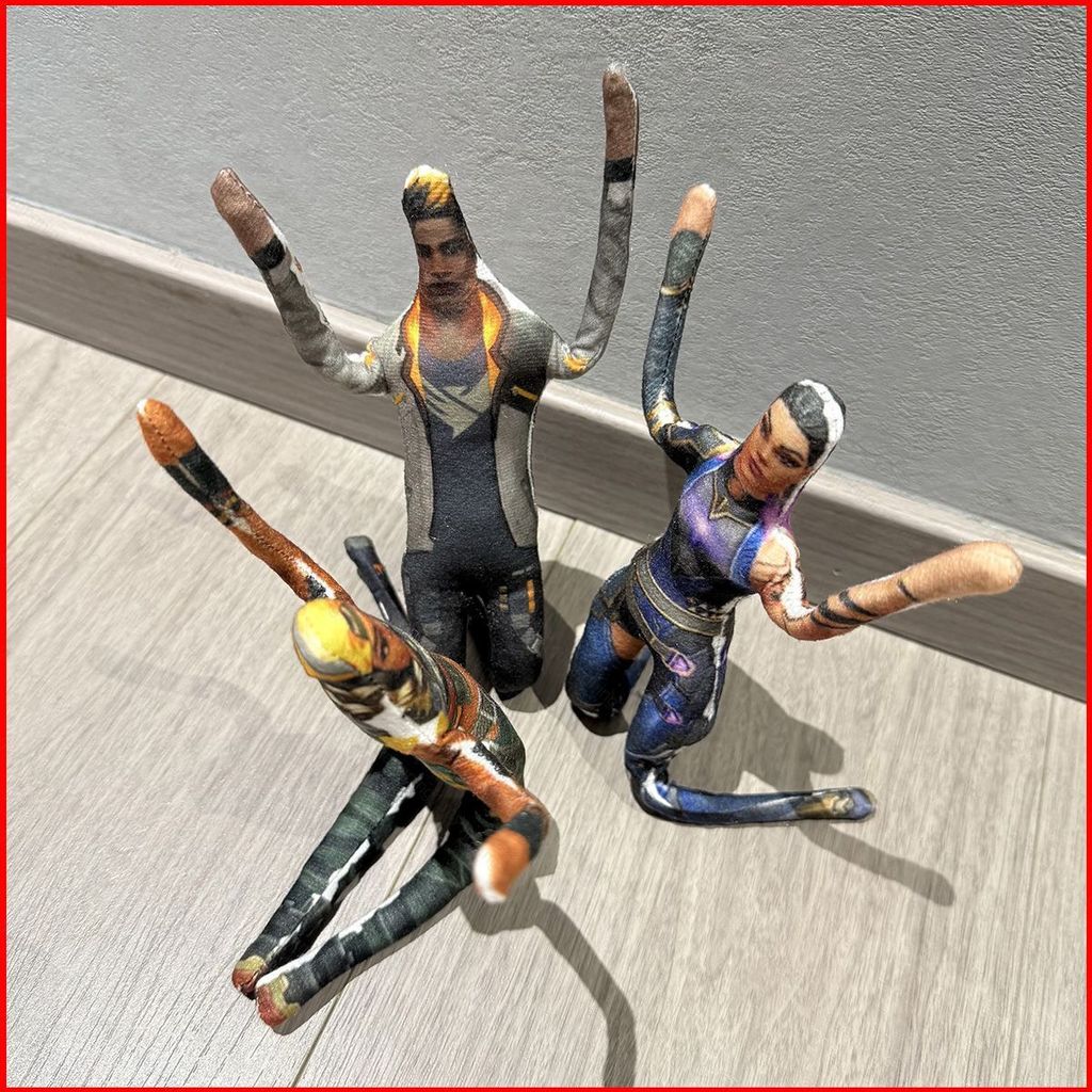 GL Valorant Iso Deadlock Gekko Jett dollie บทคัดย่อแห้งดูเมาส์ลวดกรอบ Poseable ตุ๊กตา GL