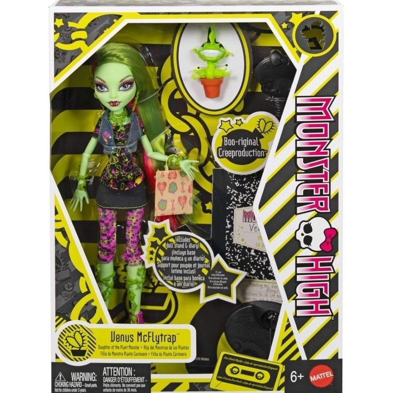 Monster High School Early Generation Plant Venus Collection ตุ๊กตาตุ๊กตาสัตว์เลี้ยงของเล่นของขวัญสาว