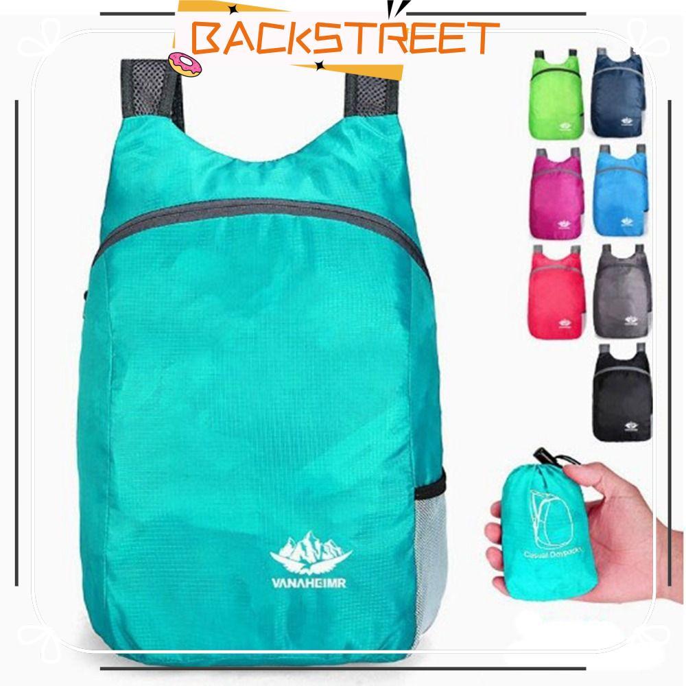BACKSTREET Lightweight Packable Backpack 20L Folding Ultralight Travel Daypack