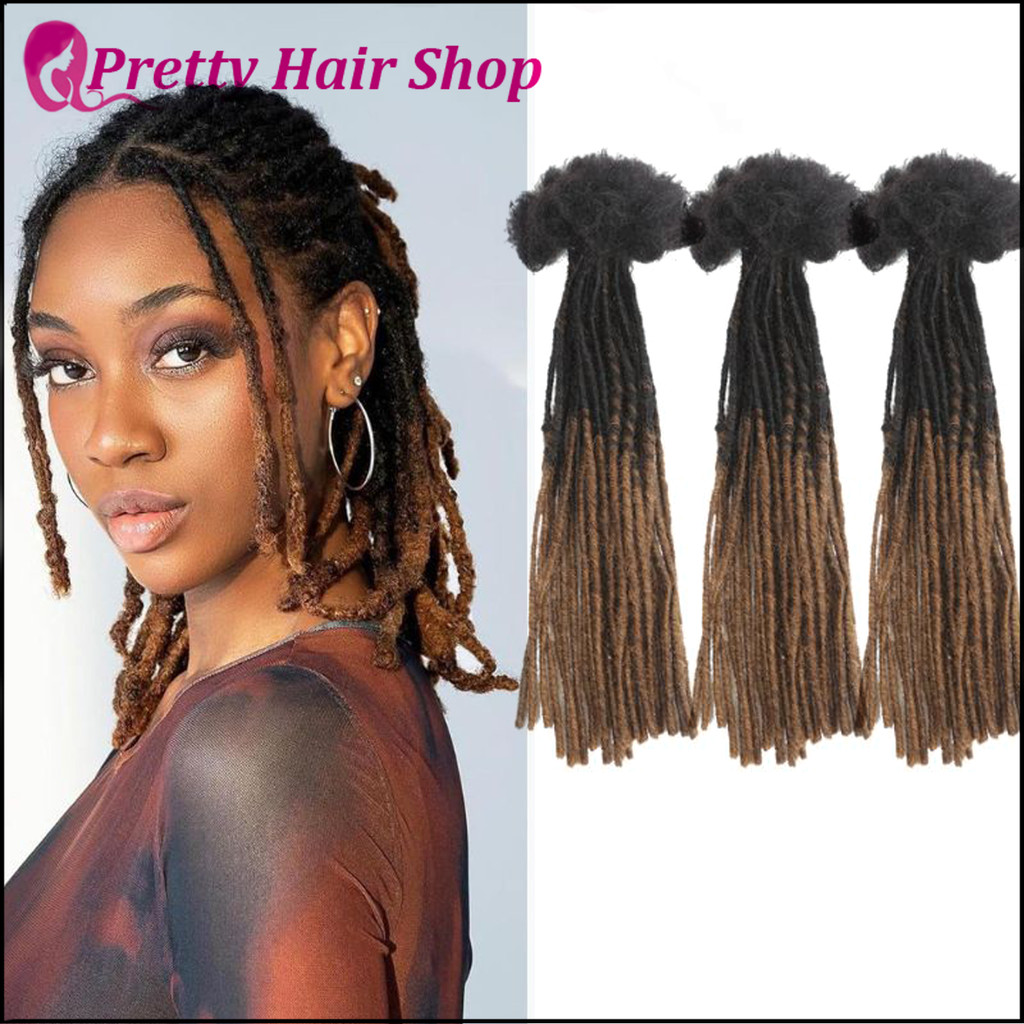 T1b/30 สีน้ําตาลผมมนุษย์ Dreadlock Extensions真人发 อาบน้ํา