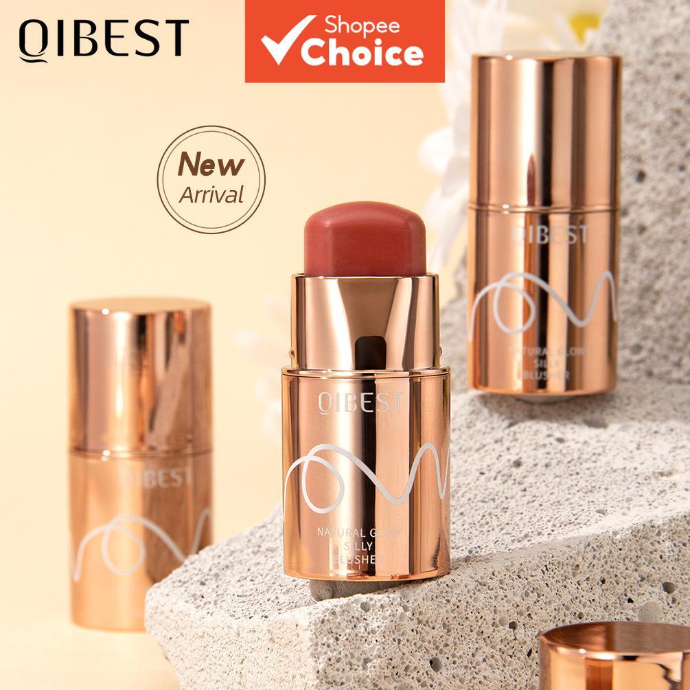 QiBest ซิลิเกตแมตต์สีปัดแก้มเพิ่มความสว่าง