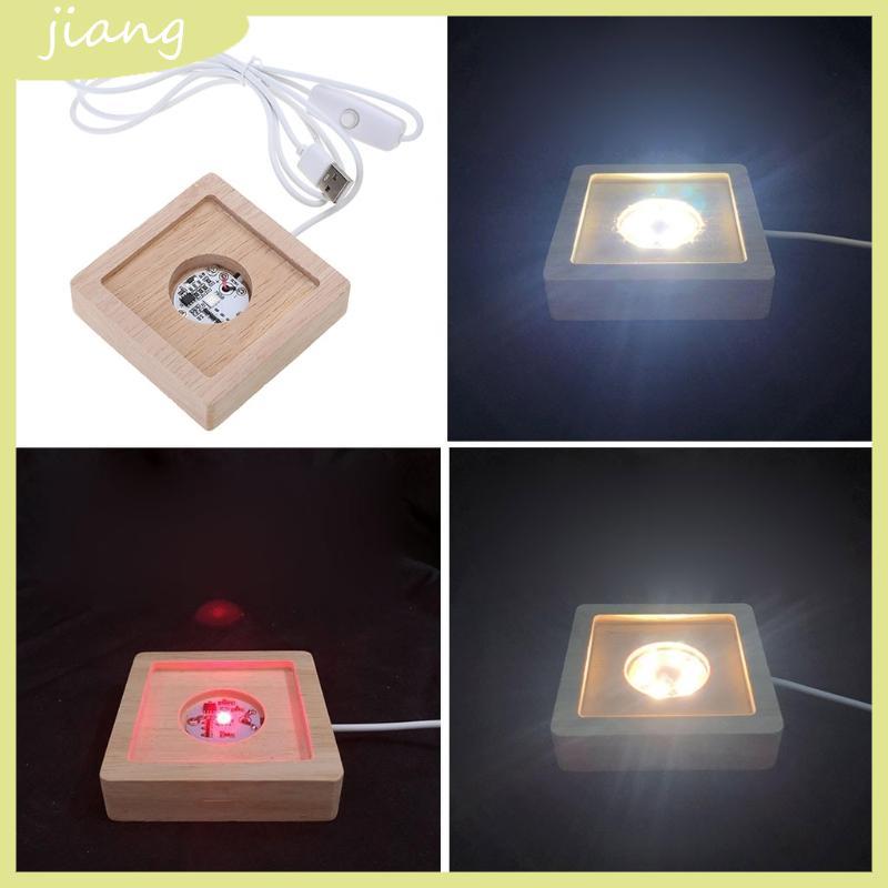 JN LED Display Base Crystal Glass Light Base Stand LED Display Stand