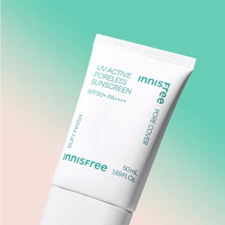 [กันแดดเบลอรูขุมขน] innisfree UV active poreless sunscreen 50ml อินนิสฟรี ยูวี แอคทีฟ กันแดด