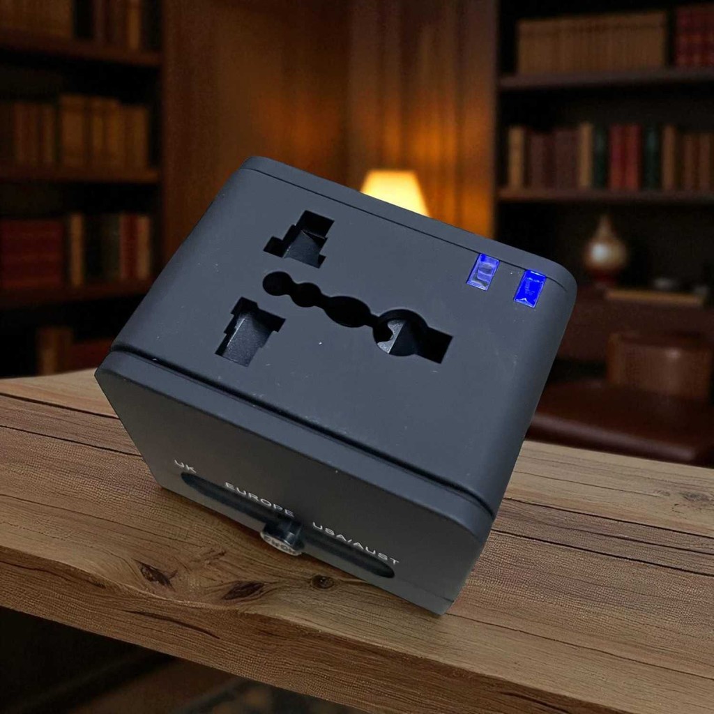 Universal Travel Adapter EU Plug UK US/AU 2.4A, เครื่องชาร์จที่ใช้งานได้จริงสําหรับการเดินทางในประเท