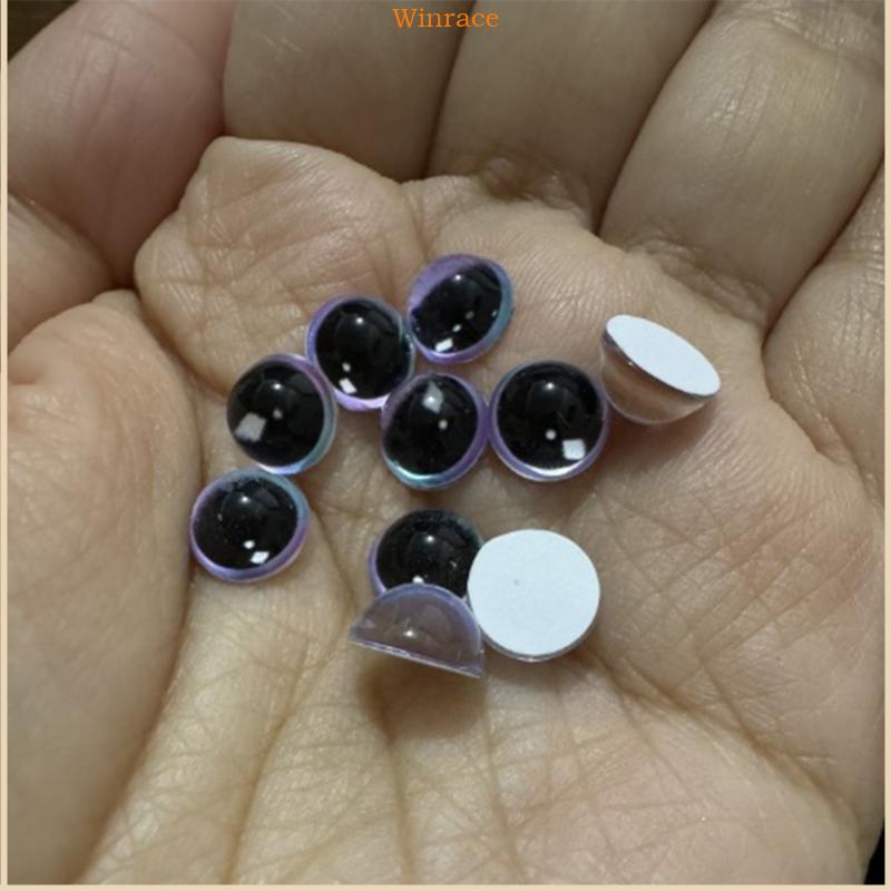 WRC 10 ชิ้นพลาสติกสีสันตาสําหรับ DIY และตุ๊กตาทําโครงการสําหรับศิลปะ DIY Creations และตุ๊กตาหัตถกรรม