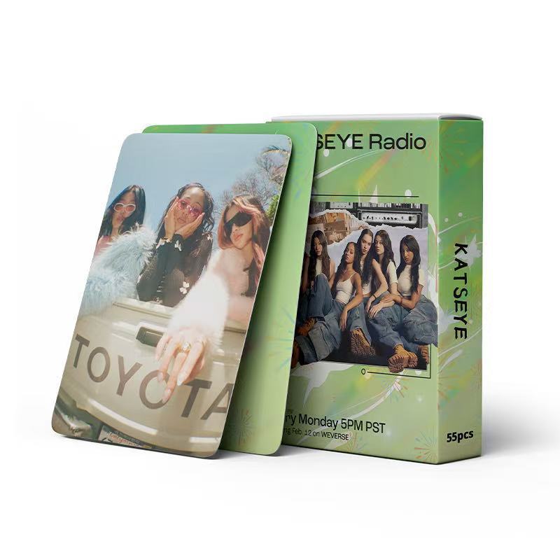 55 KATSEYE Photocards BEAUTIFUL Cross-Country Girl Group การ์ด LOMO ของ KPOP