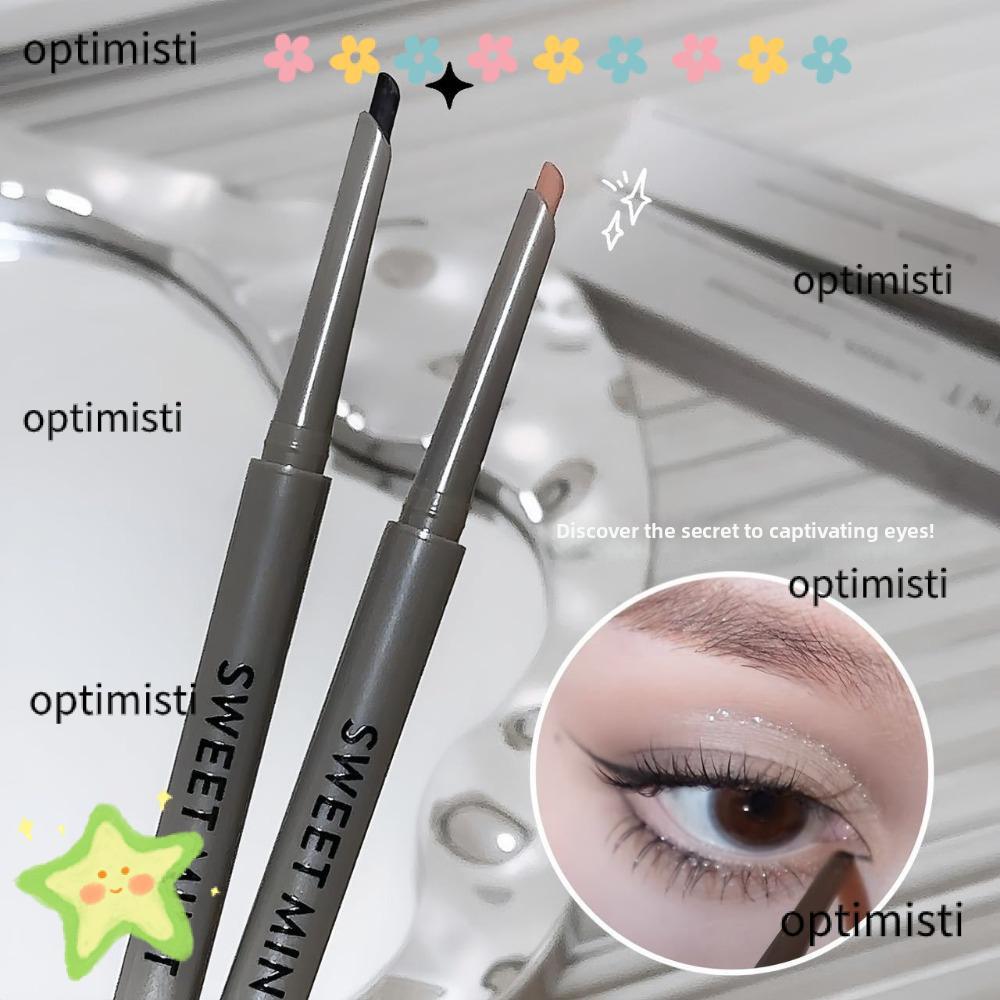 OPTIMISTI Rose Red Eyeliner, Matte Waterproof Formula Wine Red Eyeliner, Natural Long-lasting Easy T