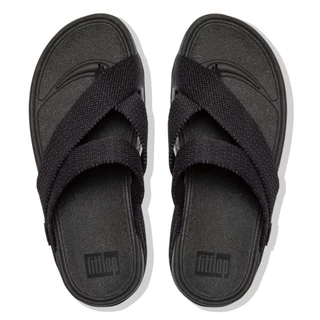 FITFLOP SLING รองเท้าแตะแบบหูหนีบผู้ชาย รุ่น H06-841 สี Black/Sea Blue Mix