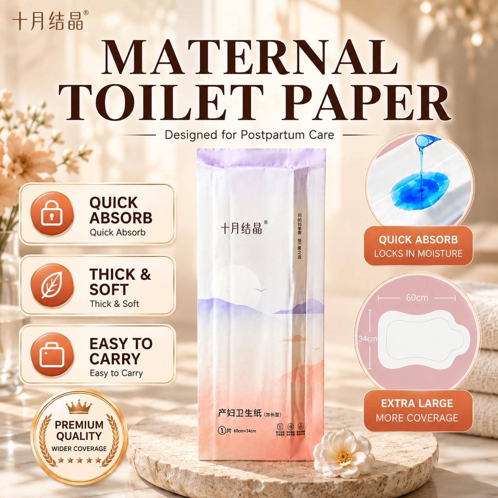 BE A BE BETTER MOM Tisu Ibu Bersalin มารดากระดาษชําระหลังคลอดเนื้อเยื่อนุ่มสุขอนามัยคลอดบุตร