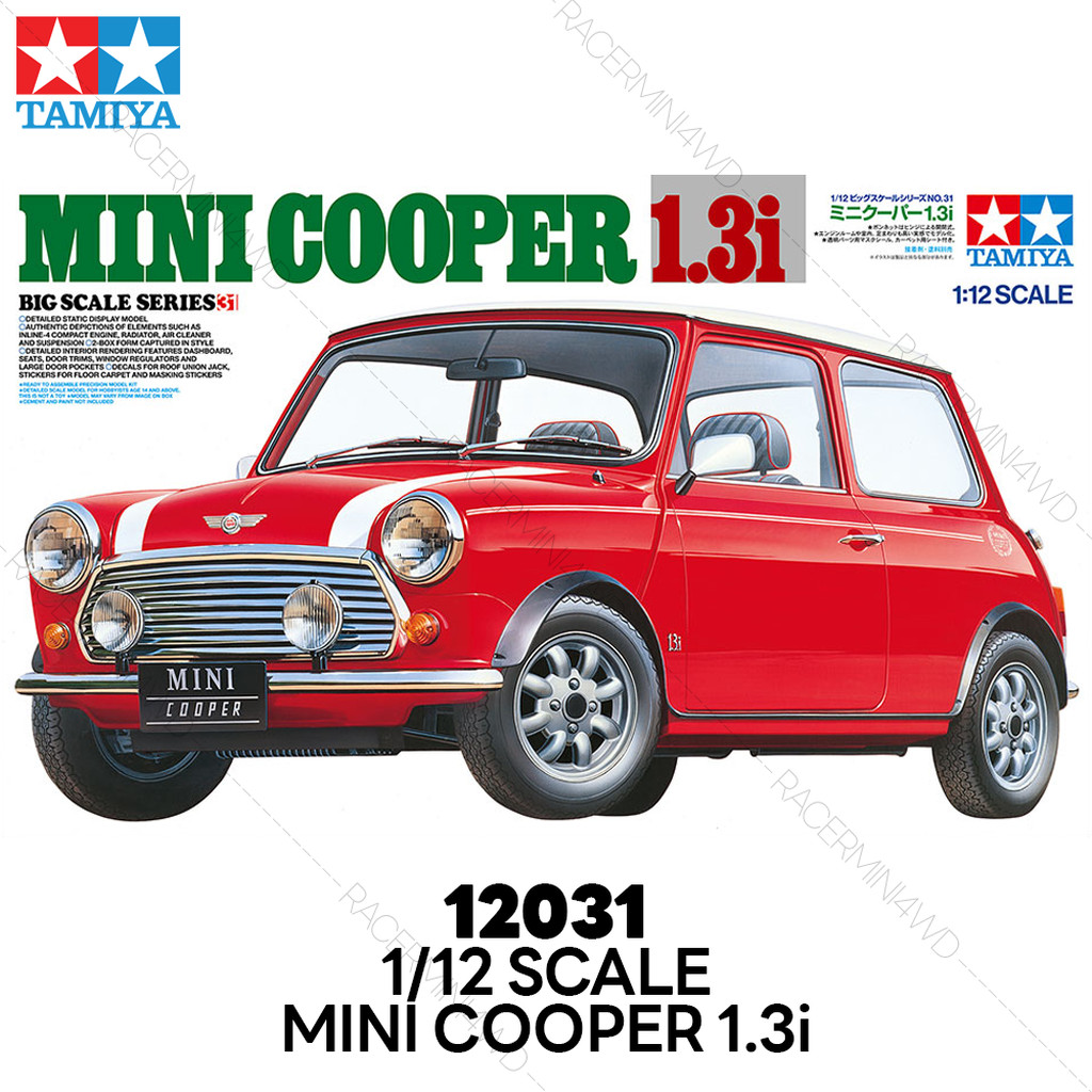 TAMIYA 12031 1/12 Model Kit Mini Cooper 1.3i