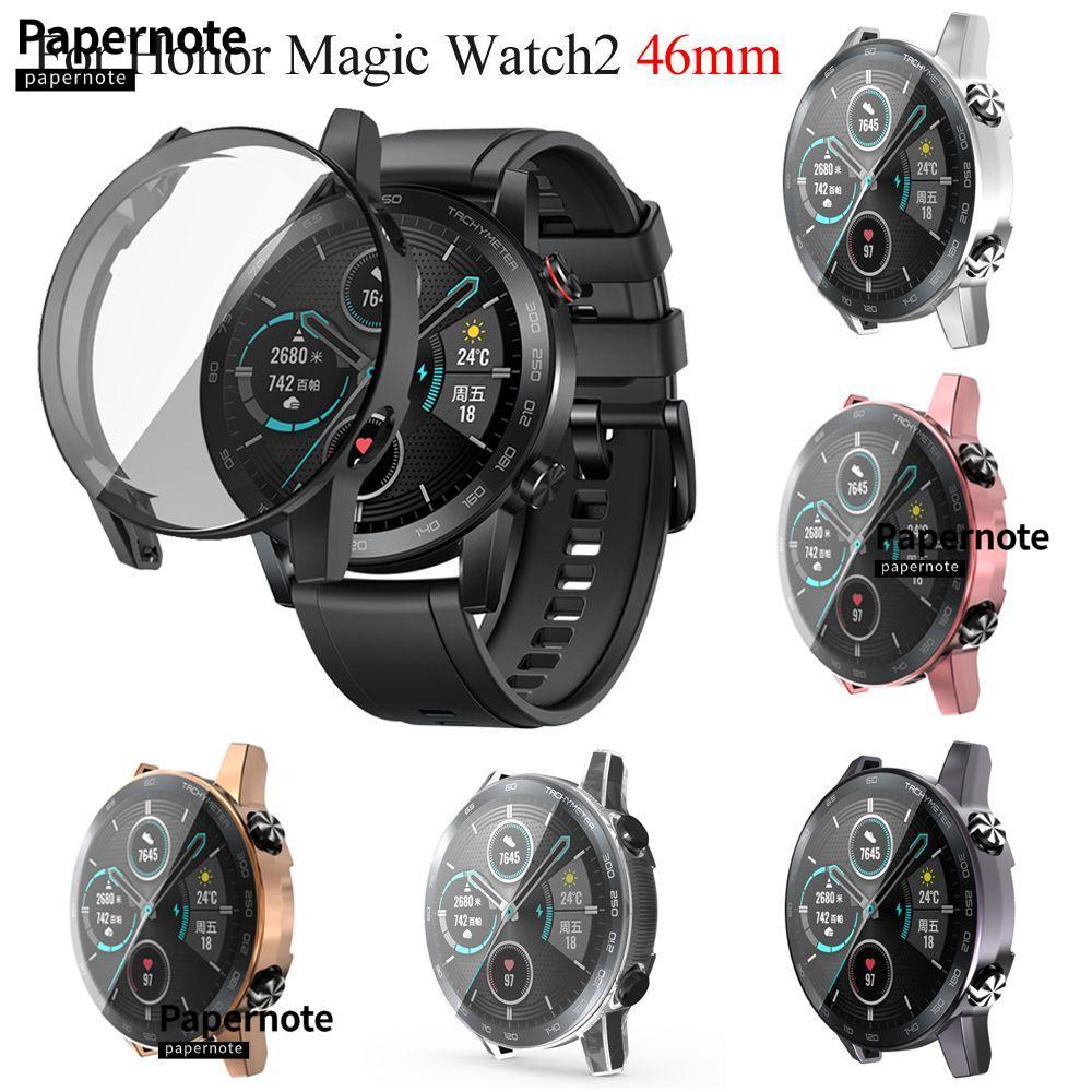PAPERNOTE ป้องกันหน้าจอเกราะป้องกัน Slim Ultra Thin 360 คลุมทั้งหมดสําหรับ Honor Magic Watch 2 46 มม