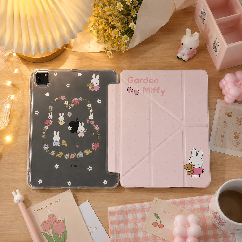 เคสเสี่ยวหมี่ เคส Xiaomi พับ Y-Fold พ่วงที่ใส่ปากกา Pad 6/7/8 Pro Redmi Pad 2 Pro/SE 11/Pro12.1 หลังใสอะคริลิกคิ้วท์