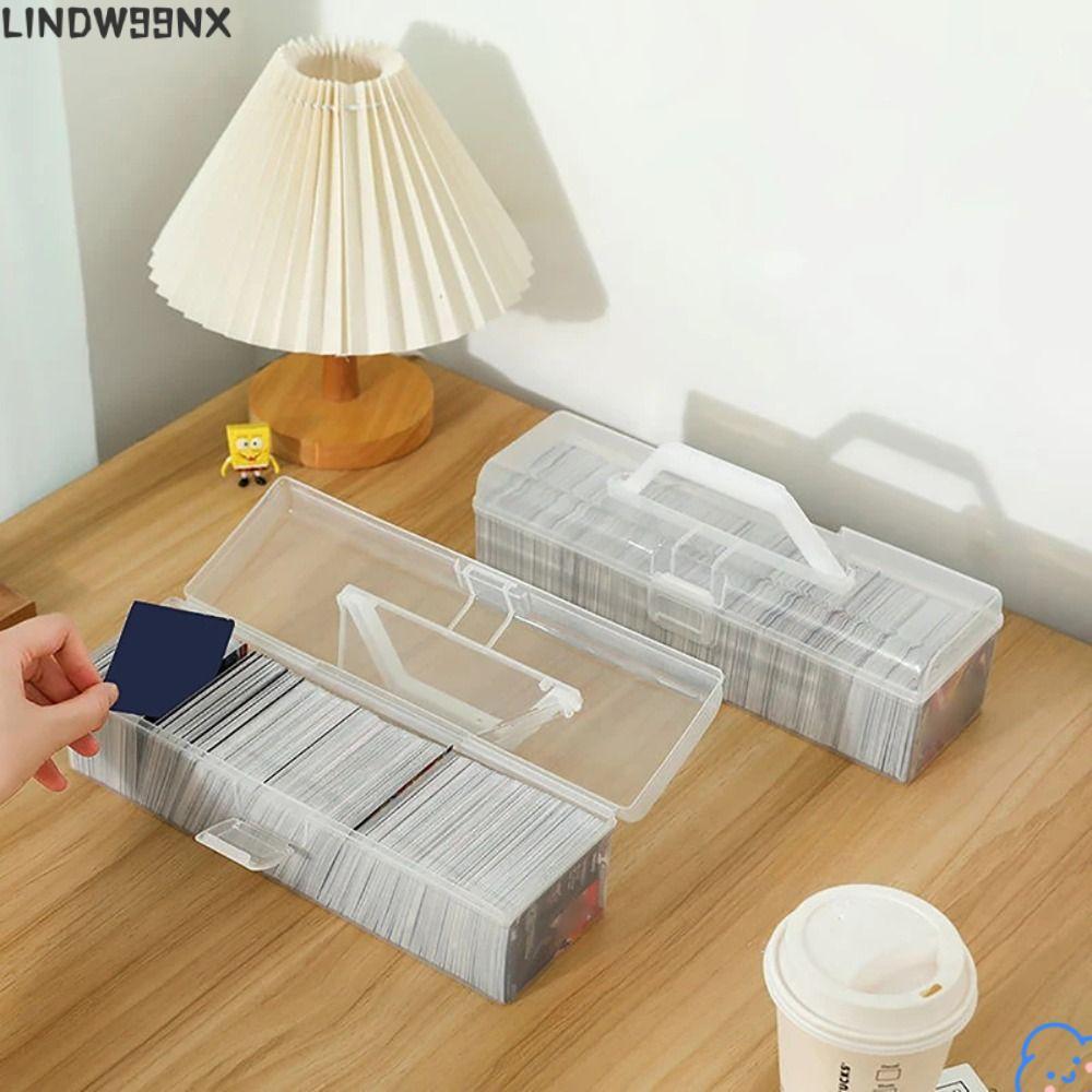 LINDW99NX Card Collection Box, Large capacity Transparent Photo Storage , model plastic Holder Box I