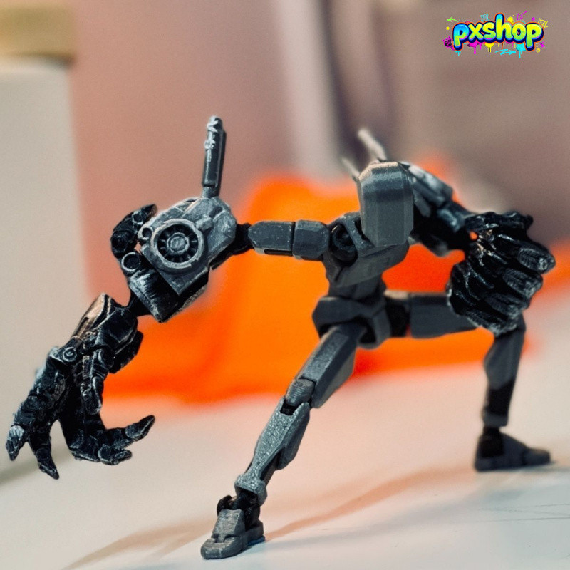 ชุดเกราะมือ Dummy13 พิมพ์ 3D (ไม่รวมหุ่น) – สีดำ/เทา เหมาะสำหรับ Dummy13