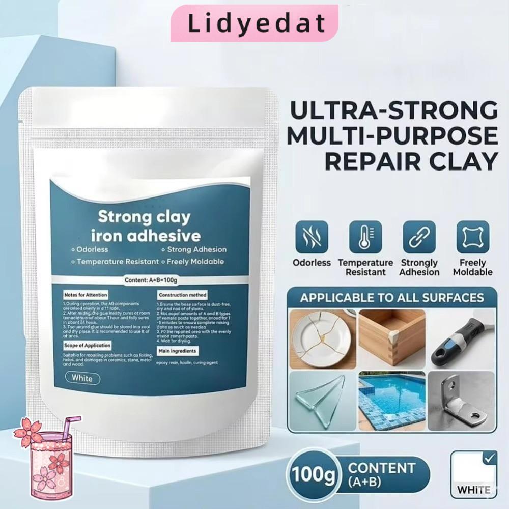 LIDYEDAT165 Iron Repair Putty, AB Repair Putty Hole บรรจุโลหะซ่อม Putty, Strong Bond Cast Iron Putty