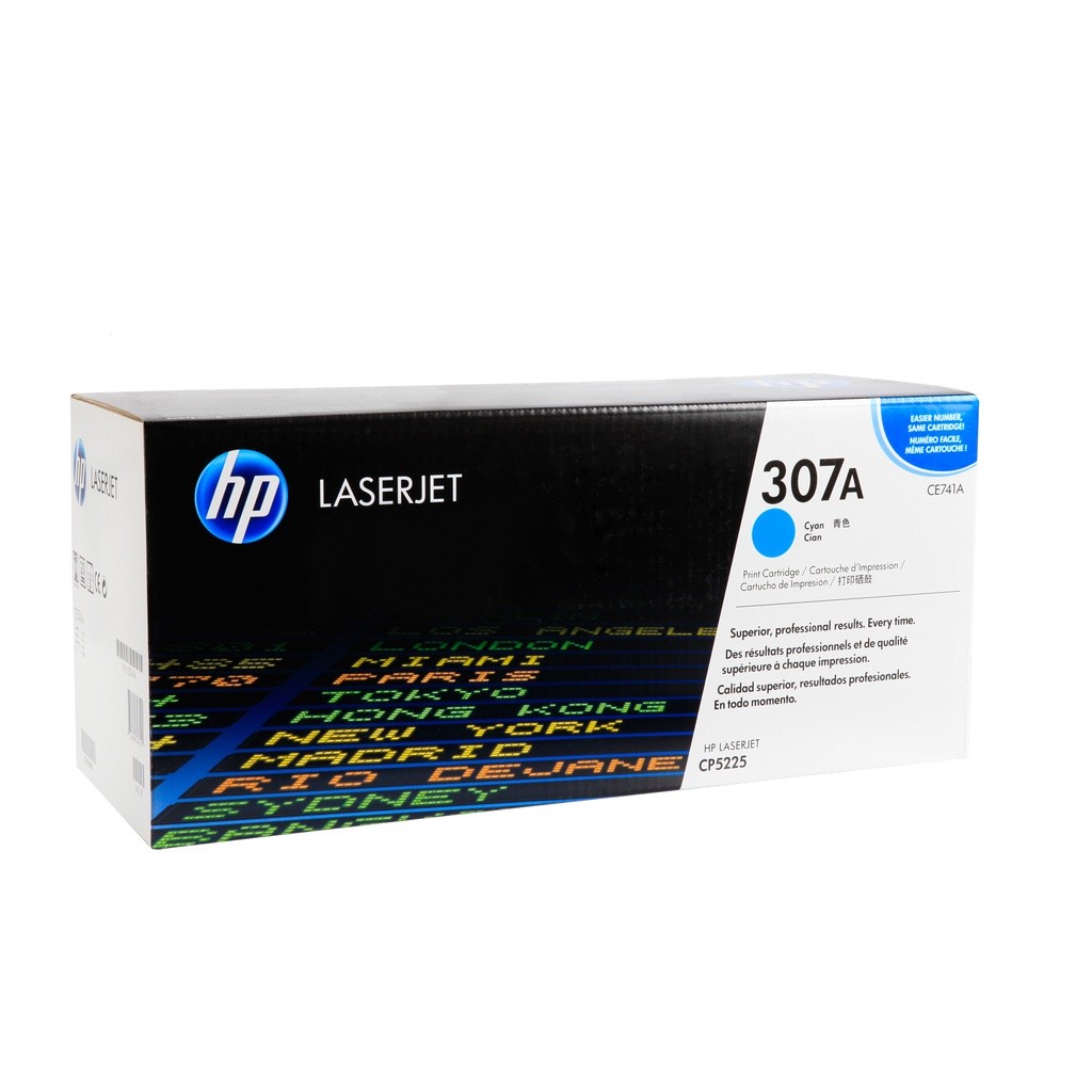 HP ตลับหมึกโทนเนอร์ 307A (CE741A) ฟ้า