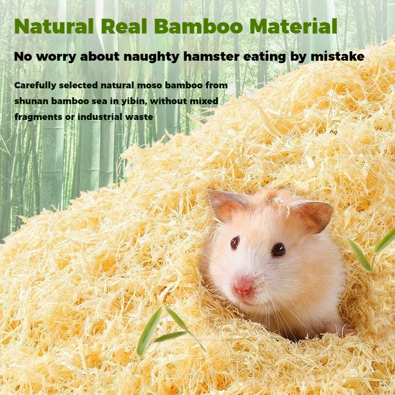 SG SELLERBucatstate Hamster Bedroom Bamboo Fluff Bedroom 1KG