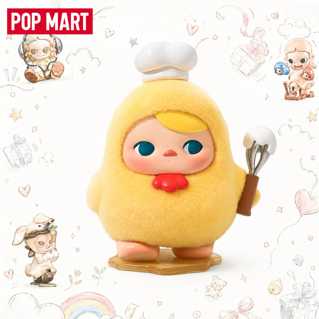 [Secret] POPMART PUCKY PUCKY Egg Egg Bean Series Mystery Box ของขวัญเล่นอินเทรนด์