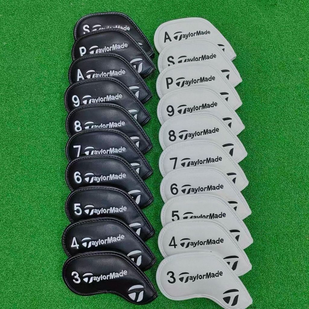 2026 ใหม่ THNew Golf Iron Cover, PU Club Cover, Ball Protective Cap, Universal Velcro Magnetic Cover